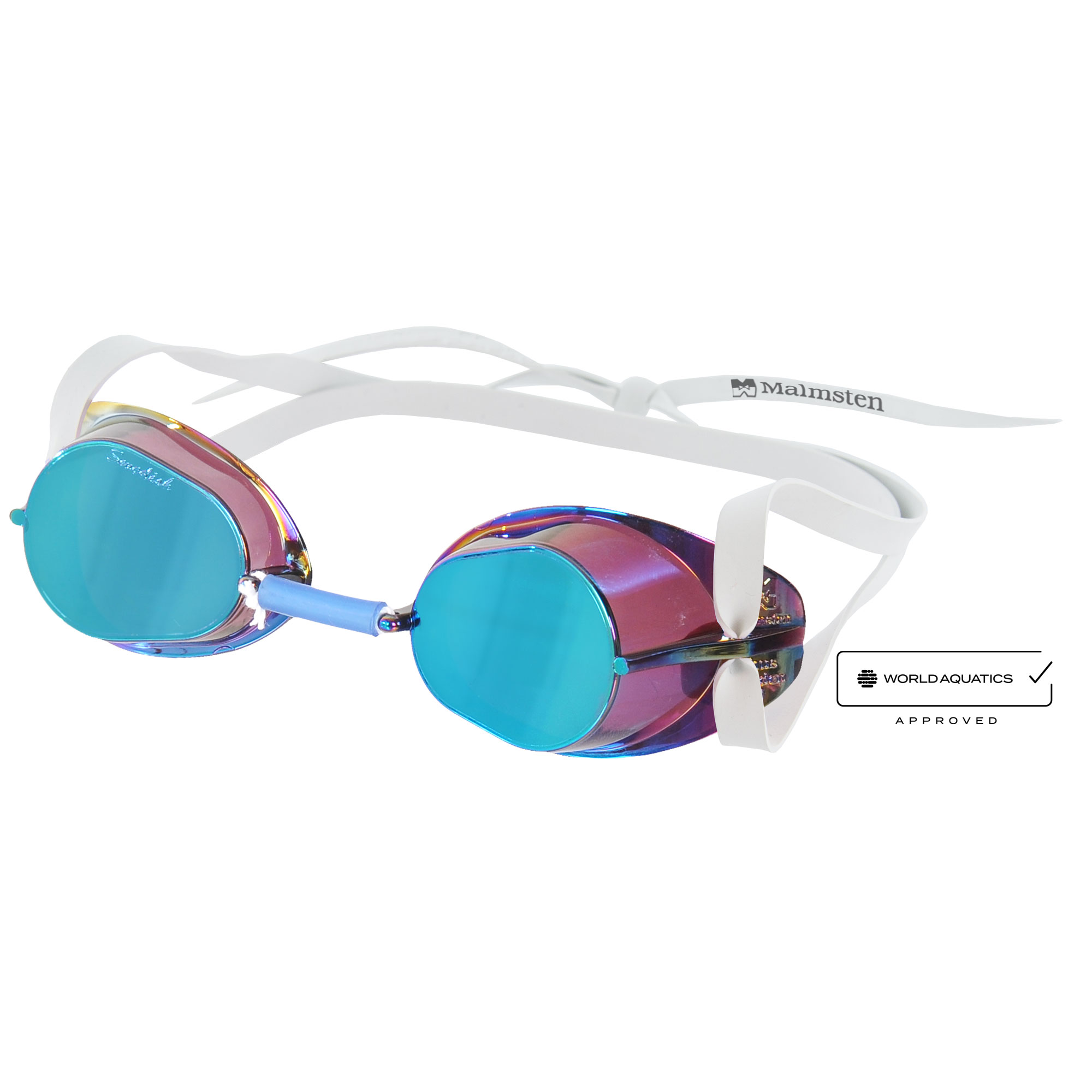 Swedish Goggles Original Monterbara - Classic Blue Swimming Goggles - View #11